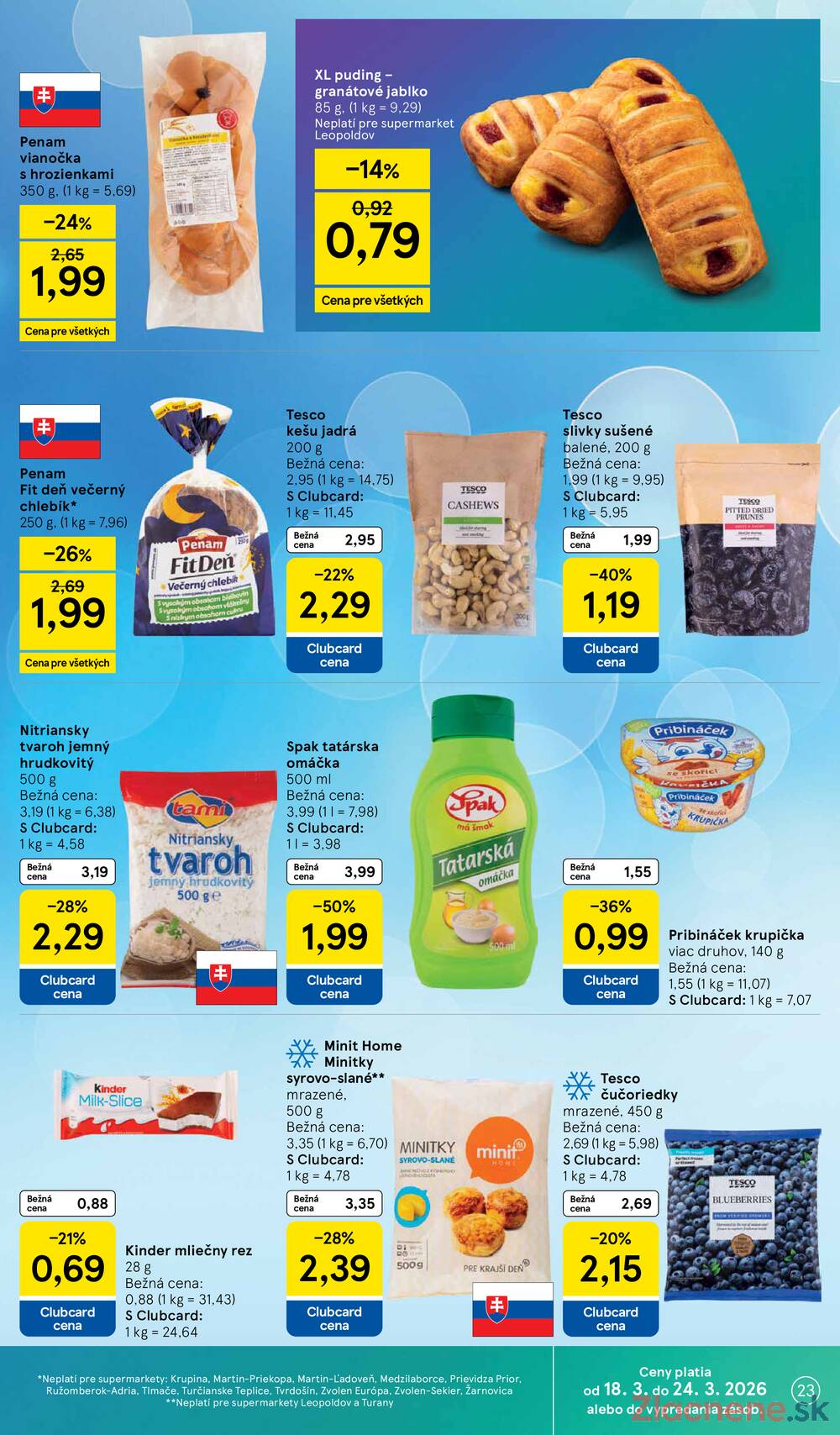 Tesco supermarkety od 18.3. do 24.3.2026