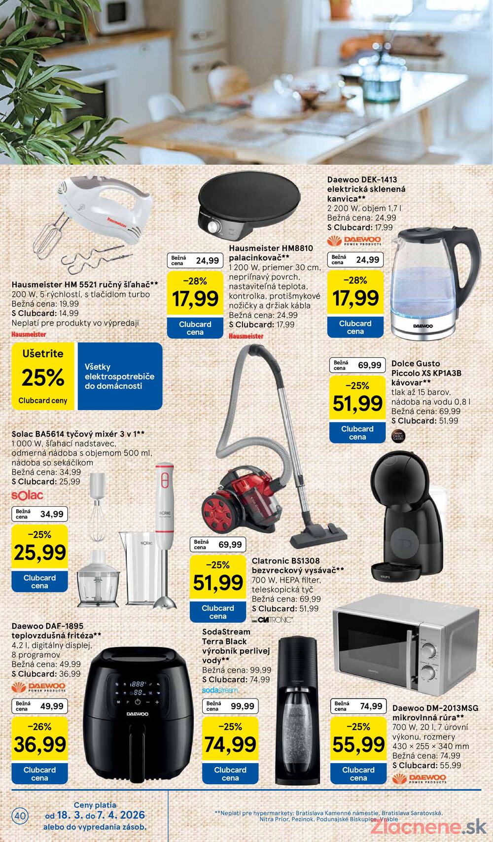 Leták Tesco - Tesco malé hypermarkety 18.3. - 24.3. - strana 40