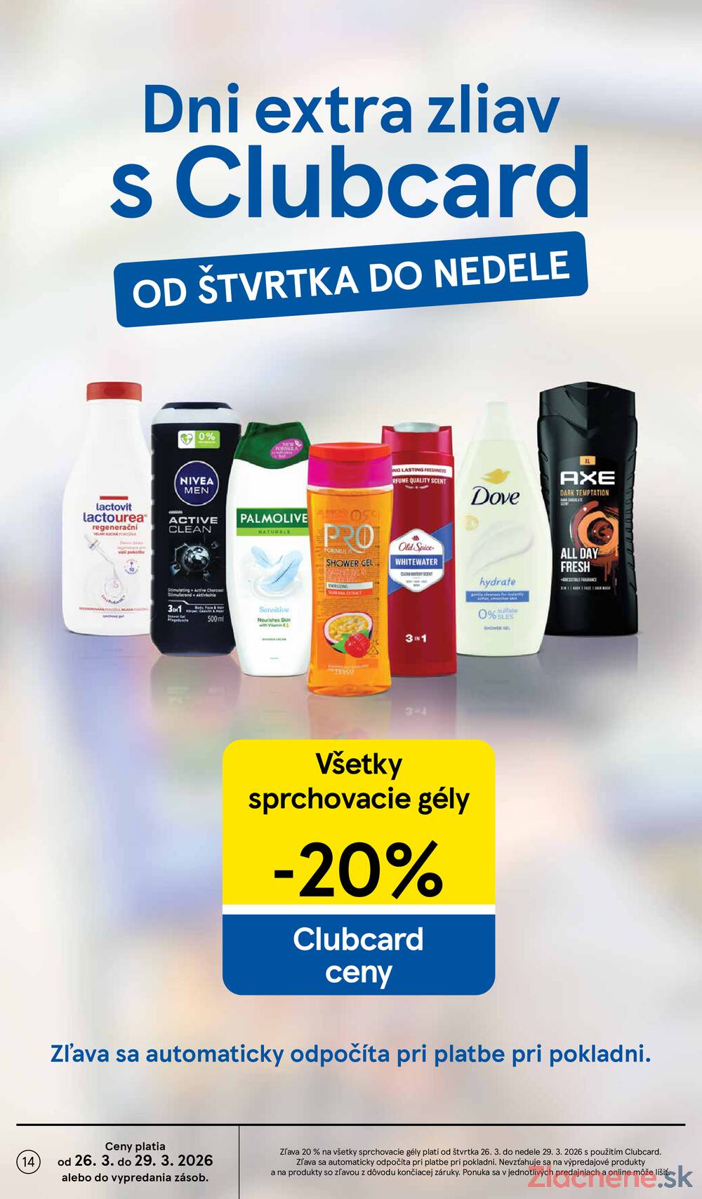 Tesco supermarkety od 25.3. do 30.3.2026