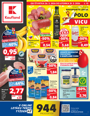 Leták Kaufland 26.3. - 31.3. - Kaufland Humenné