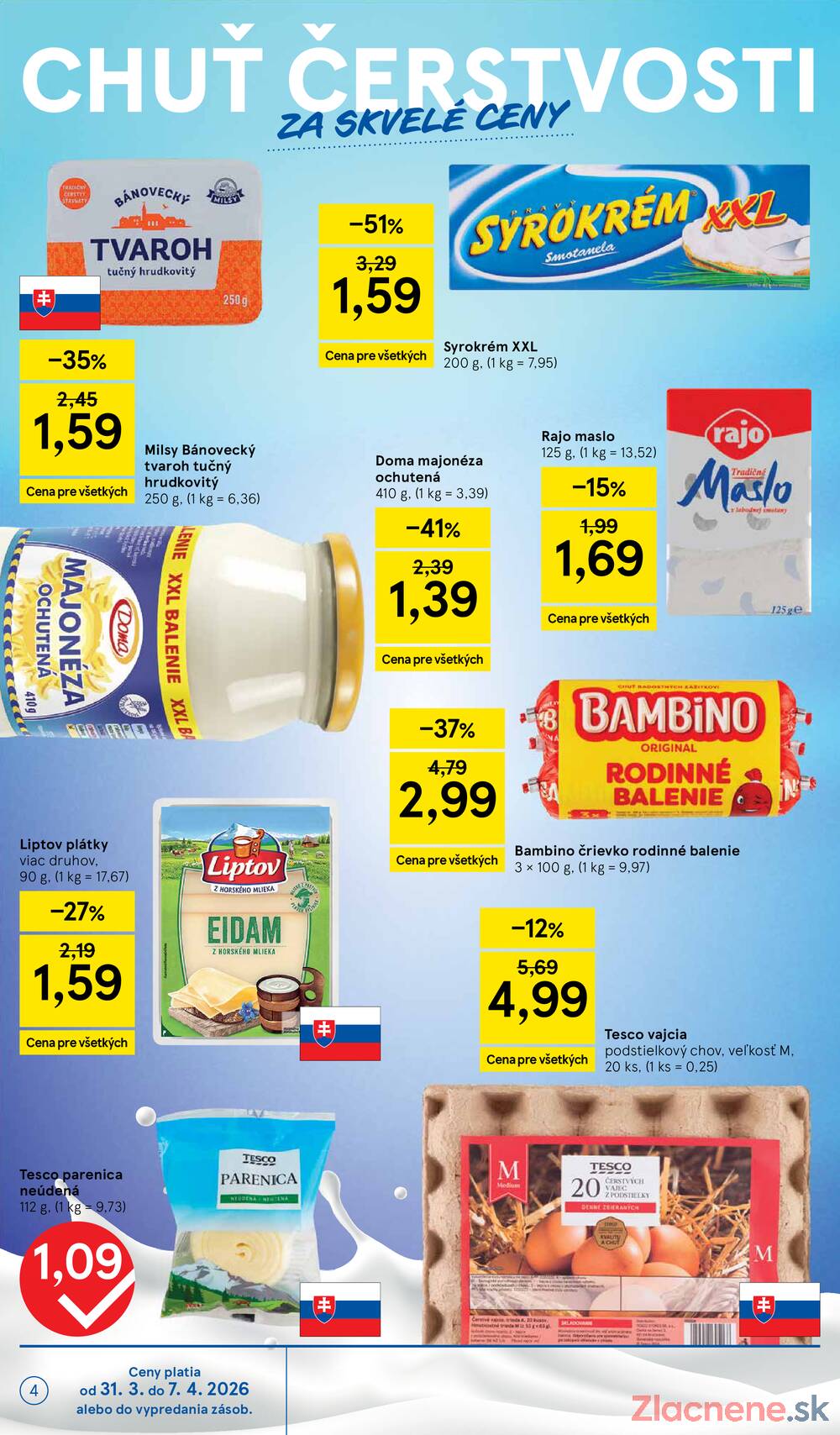 Leták Tesco - Tesco supermarkety od 31.3. do 7.4.2026 - strana 4