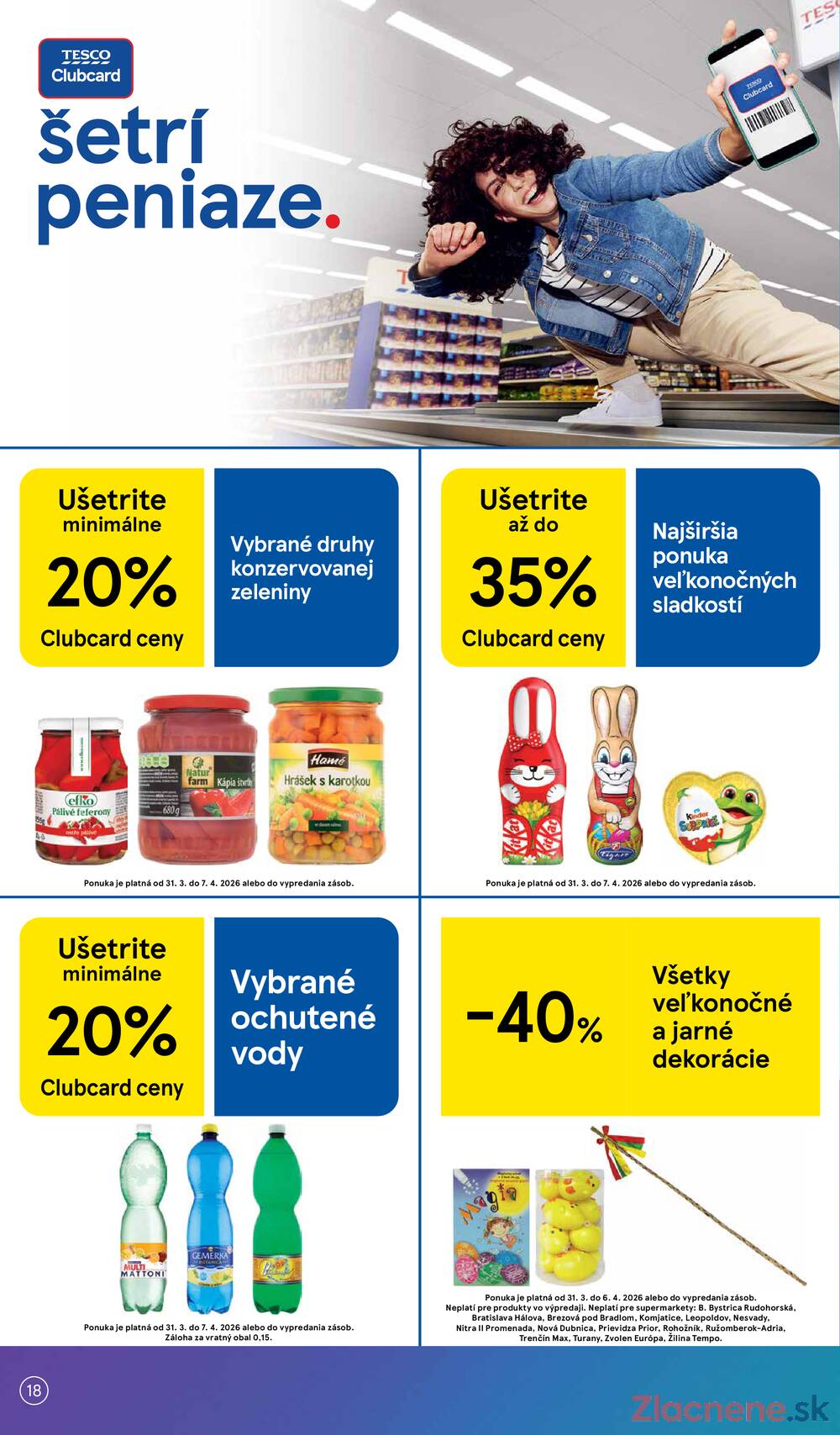 Tesco supermarkety od 31.3. do 7.4.2026