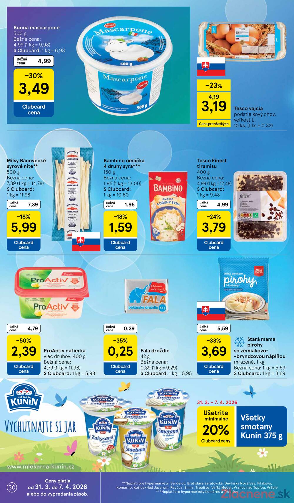 Leták Tesco - Tesco malé hypermarkety od 31.3. do 7.4. - strana 30