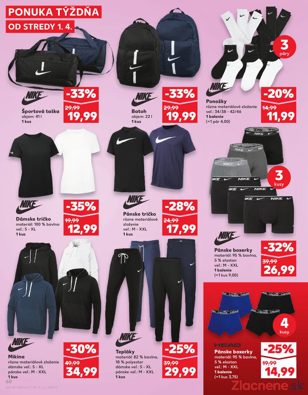 Leták Kaufland - Kaufland 1.4. - 8.4. - Kaufland Michalovce (Humenská cesta) - strana 60