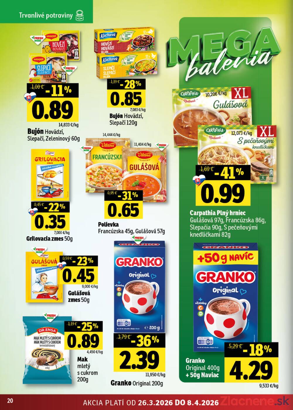 Leták Fresh - Fresh do 8.4. - strana 20