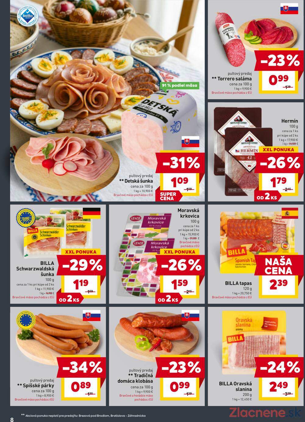 BILLA od 30.3. do 6.4.2026