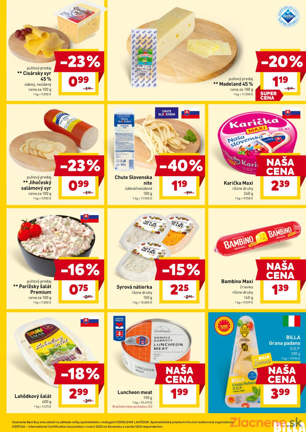 BILLA od 30.3. do 6.4.2026