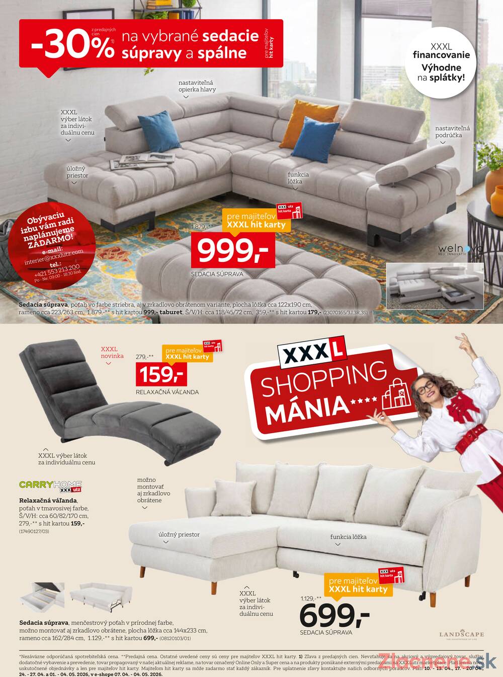 Leták XXXLutz - XXXlutz sedacie súpravy a spálne od 6.4. do 3.5.2026 - strana 2