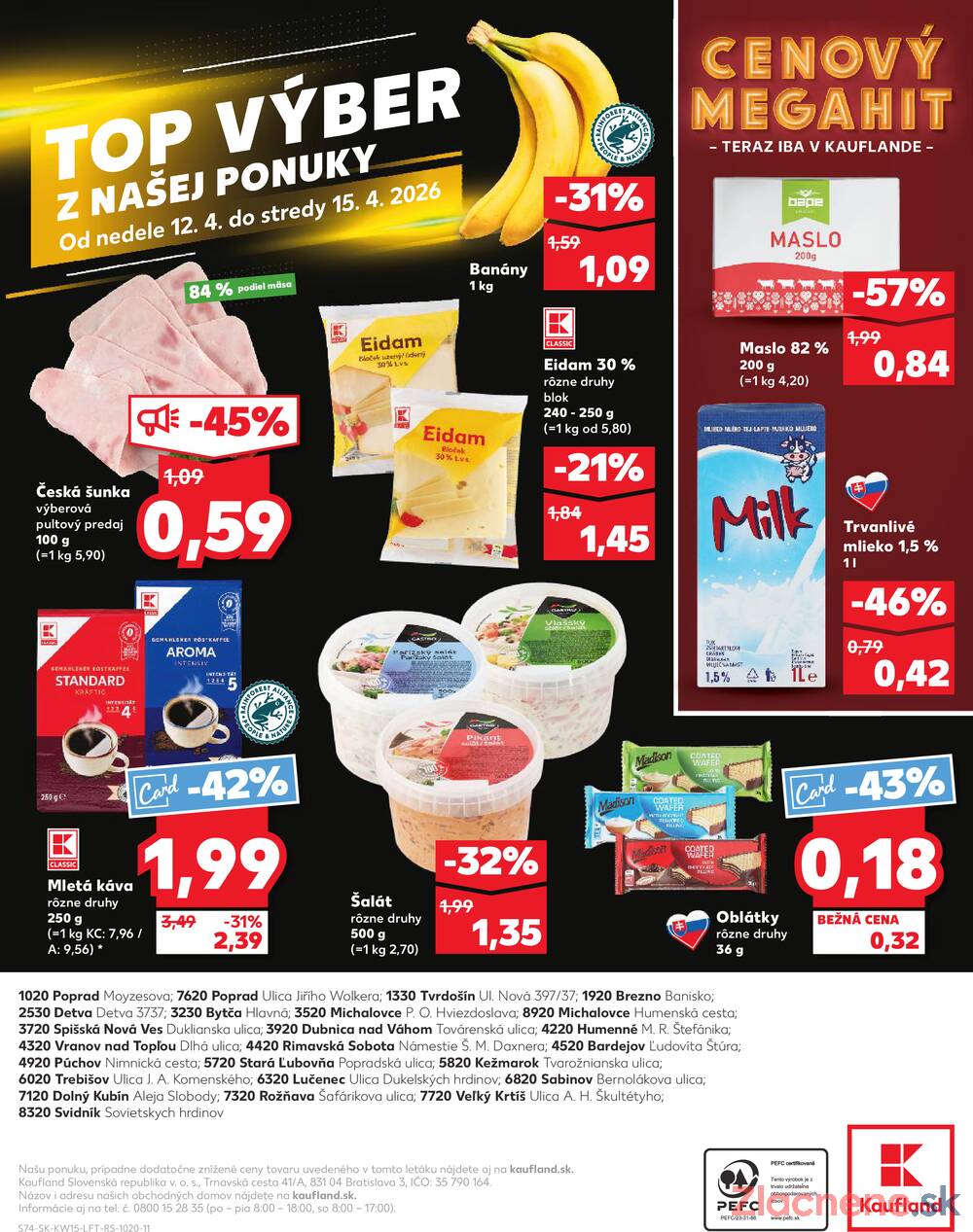 Kaufland 9.4. - 15.4. - Kaufland Michalovce