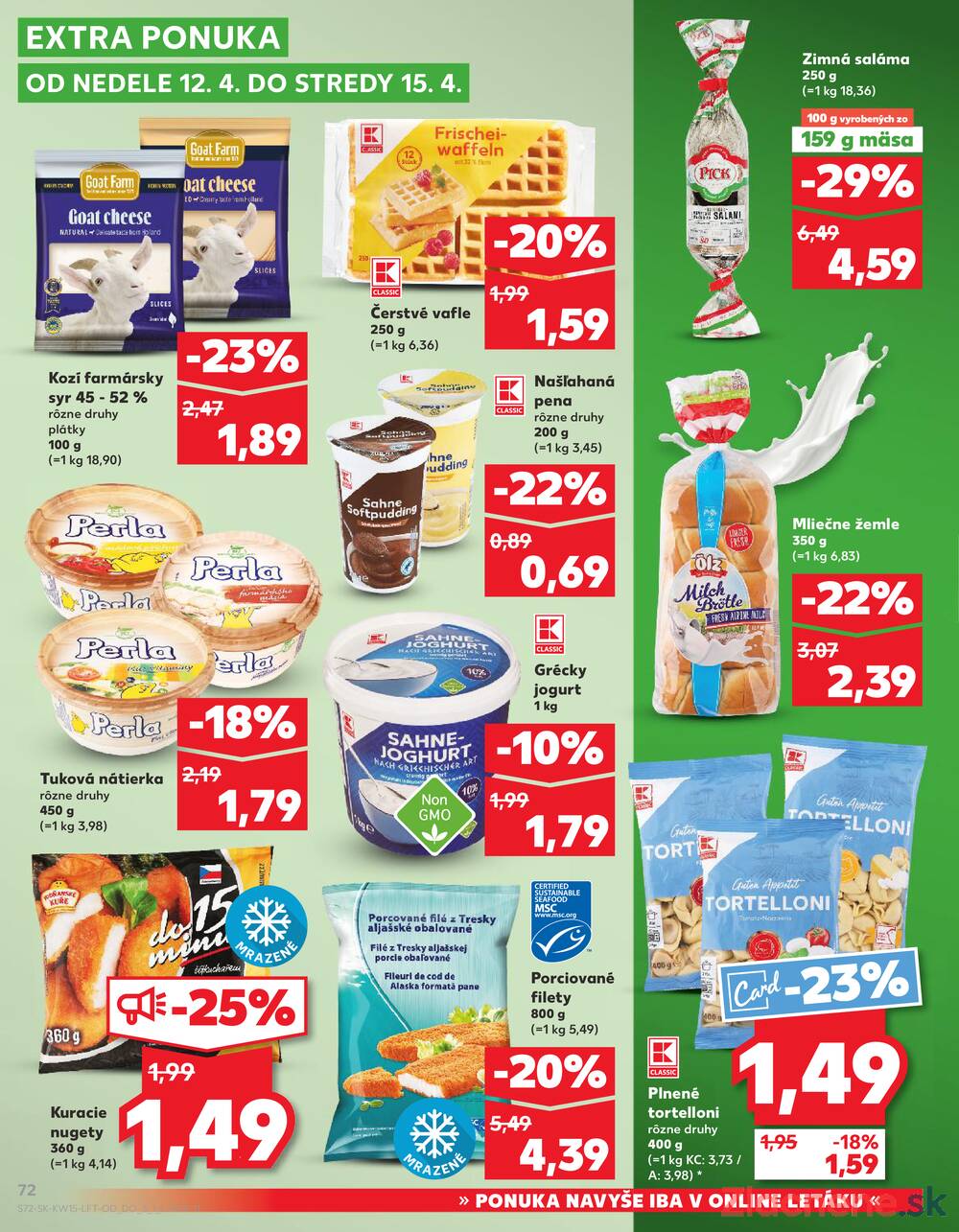 Kaufland 9.4. - 15.4. - Kaufland Sereď