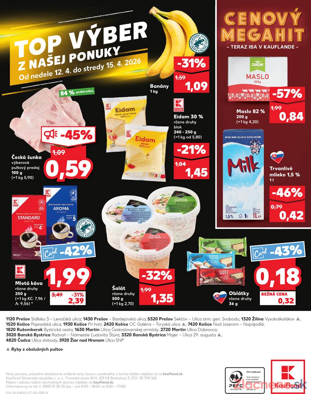 Kaufland 9.4. - 15.4. - Kaufland Ružomberok