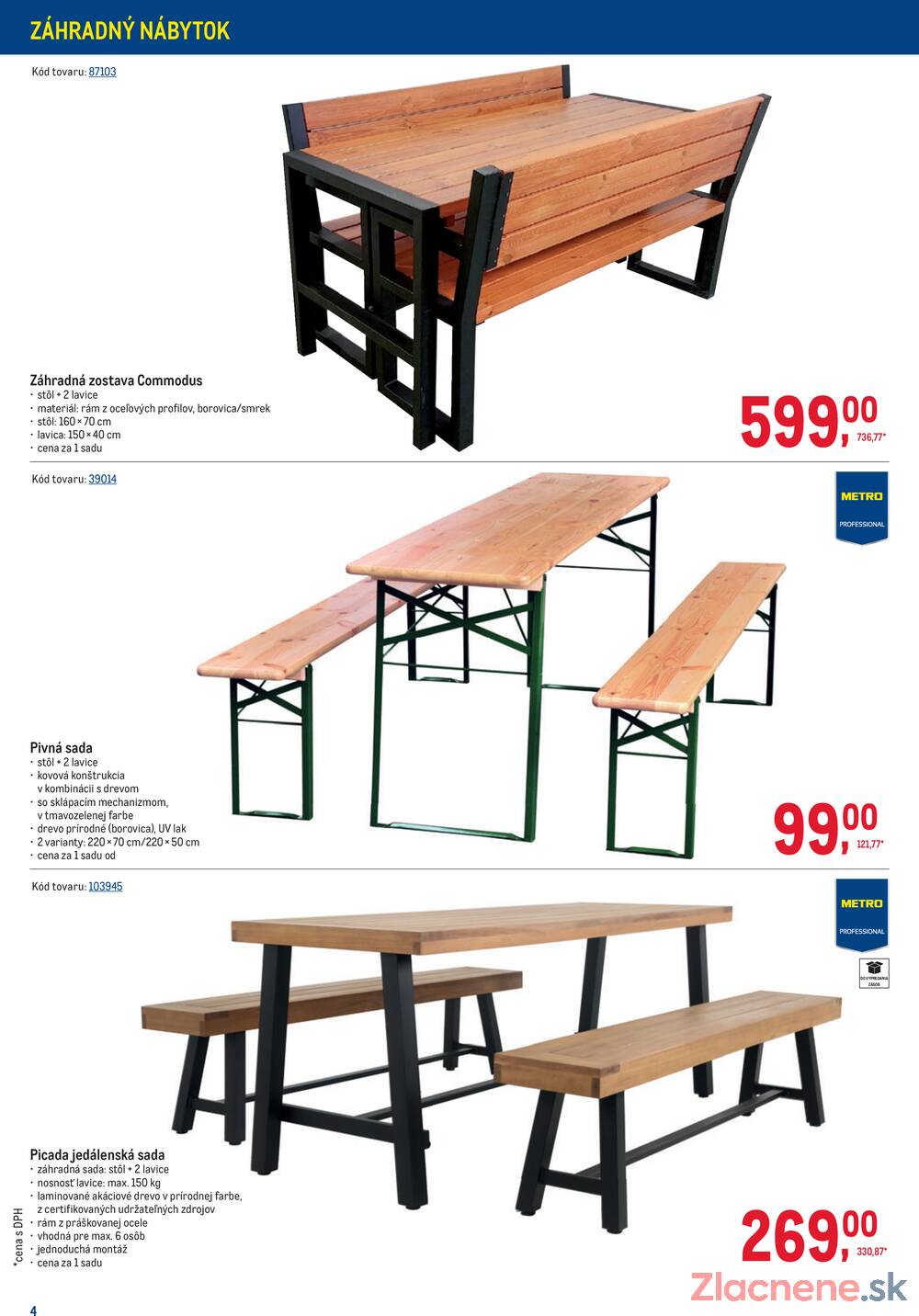 Leták METRO - METRO Vonkajšie vybavenie 2 do 5.5. - strana 4 Leták METRO - METRO Vonkajšie vybavenie 2 do 5.5. - strana 4