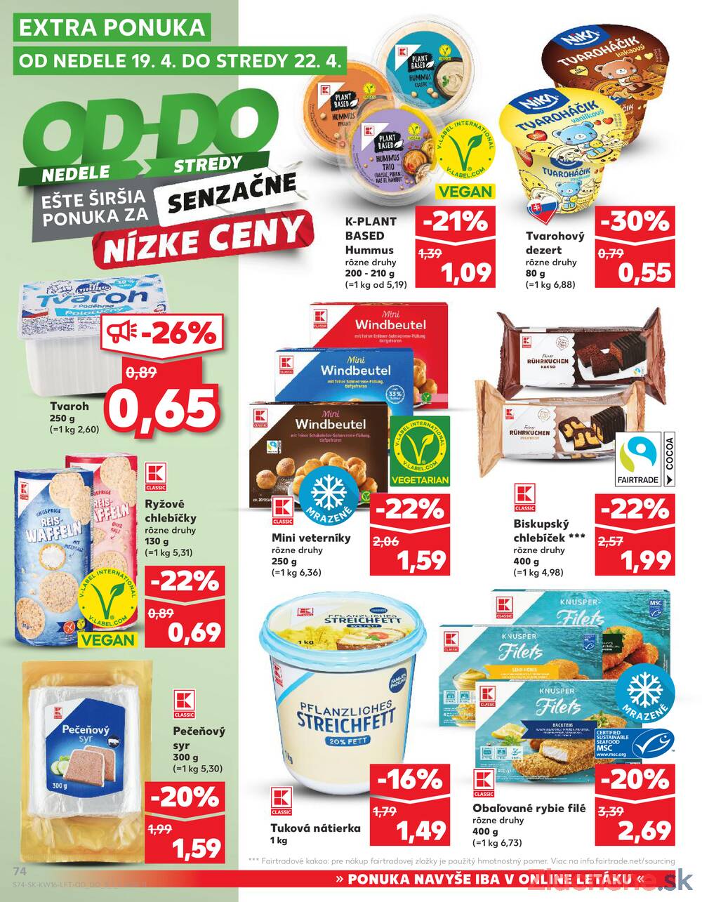 Leták Kaufland - Kaufland 16.4. - 22.4. - Kaufland Svidník - strana 74
