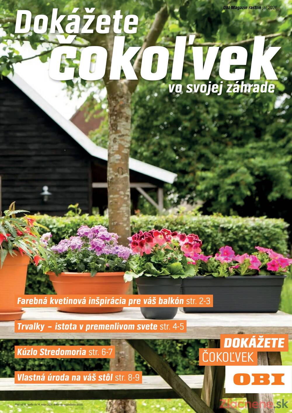 Leták OBI - OBI Magazín rastlín od 14.4. do 14.5.2026 - strana 1