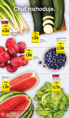 Tesco supermarkety od 22.4. do 28.4.2026