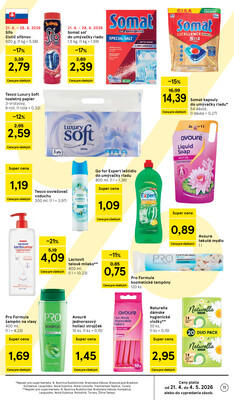 Tesco supermarkety od 22.4. do 28.4.2026