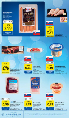 Tesco supermarkety od 22.4. do 28.4.2026