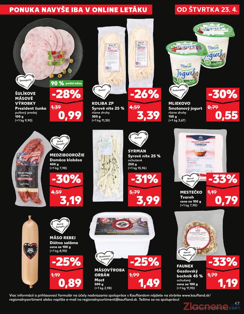 Kaufland 23.4. - 29.4. - Kaufland Zlaté Moravce