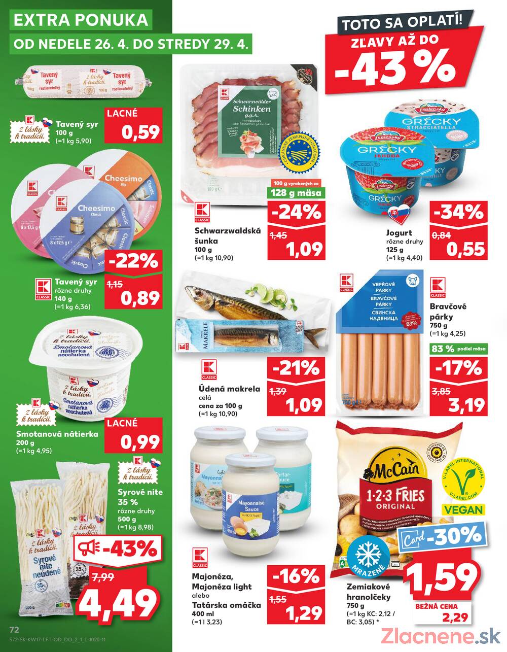 Leták Kaufland - Kaufland 23.4. - 29.4. - Kaufland Bratislava - Avion (Ivanská cesta) - strana 72