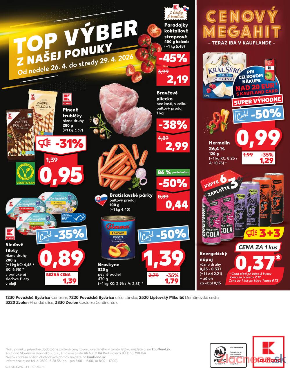 Kaufland 23.4. - 29.4. - Kaufland Liptovský Mikuláš