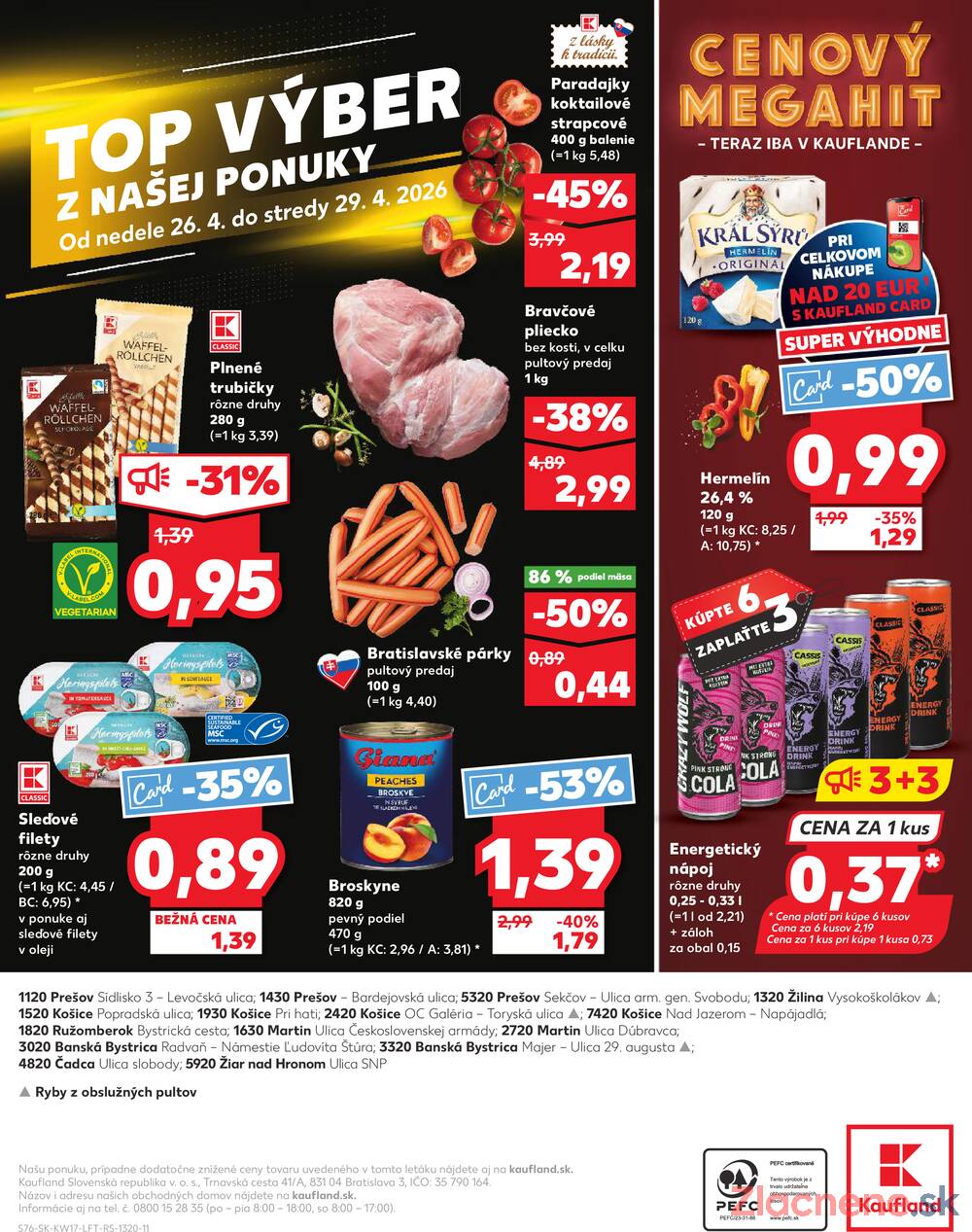 Kaufland 23.4. - 29.4. - Kaufland Prešov - Ľubotice