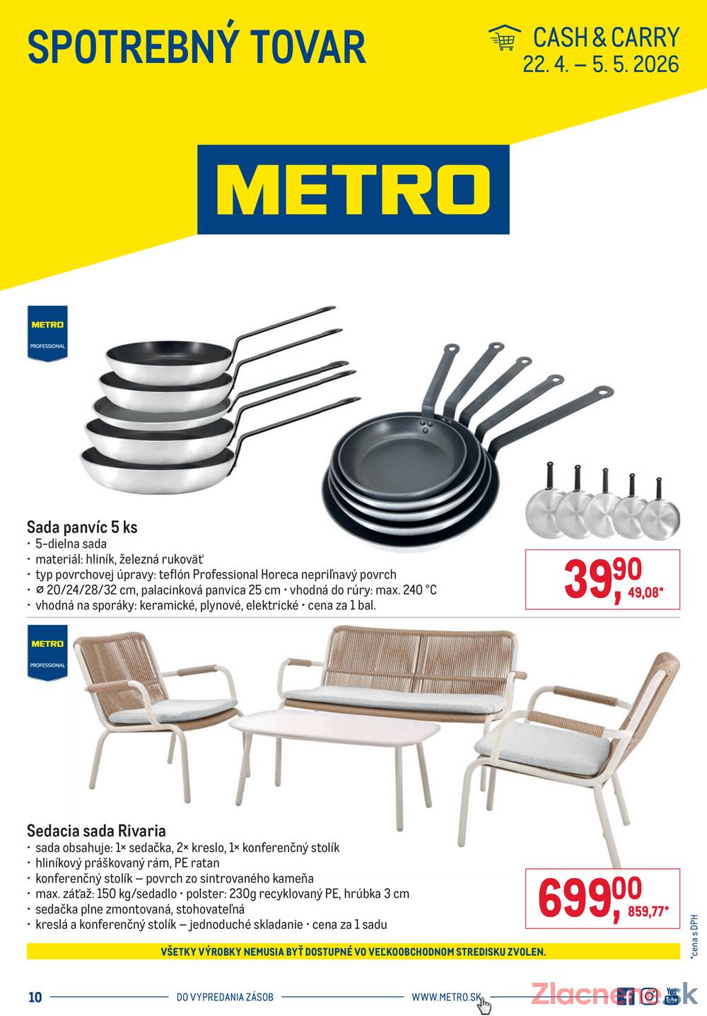 Leták METRO - METRO Spotrebný tovar do 5.5. - strana 1