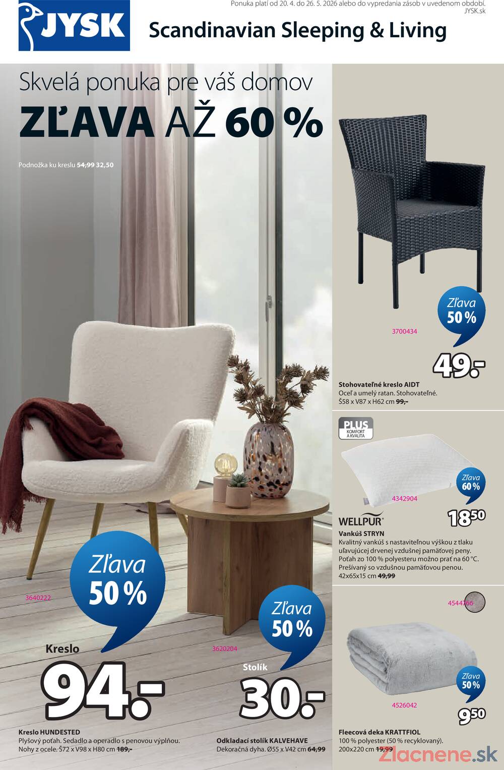 Leták Jysk - Jysk od 20.4. do 26.5.2026 - strana 1