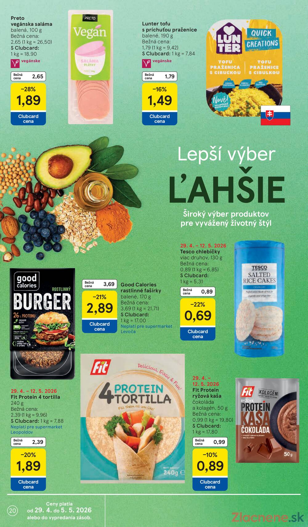 Tesco supermarkety od 29.4. do 5.5.2026