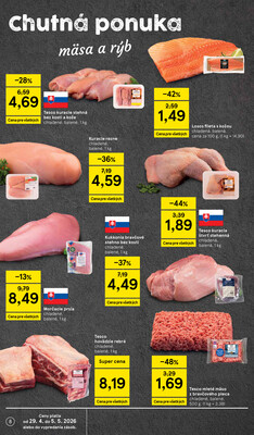 Tesco supermarkety od 29.4. do 5.5.2026