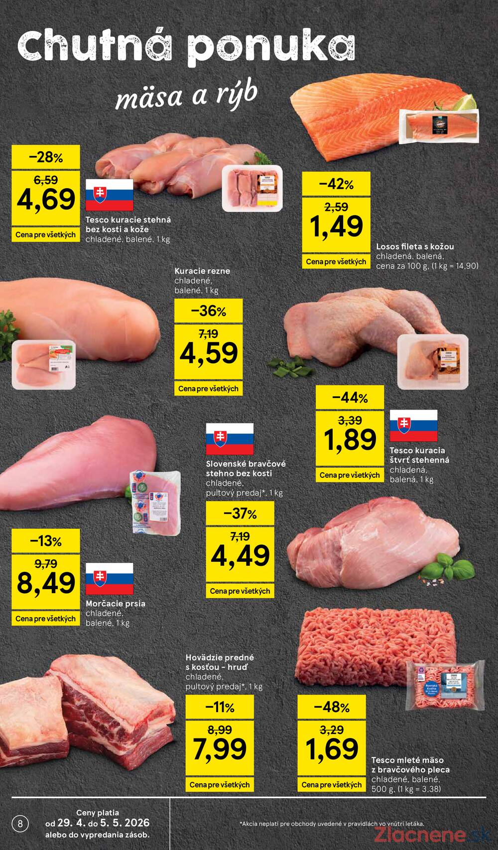 Leták Tesco - Tesco malé hypermarkety 29.4. - 5.5. - strana 8