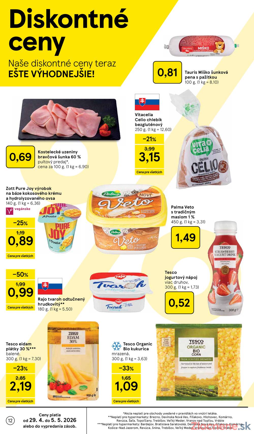 Leták Tesco - Tesco malé hypermarkety 29.4. - 5.5. - strana 12