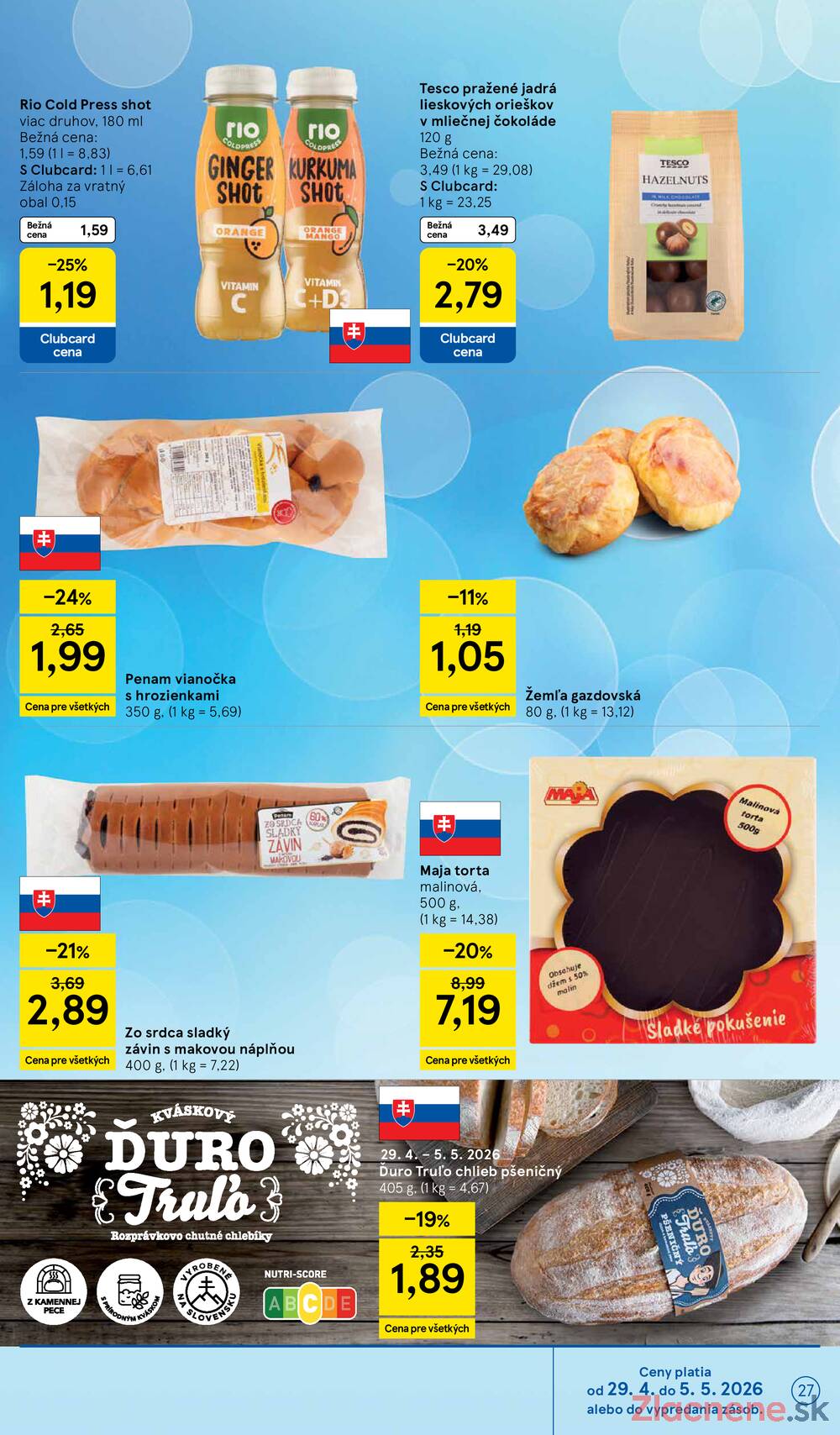 Leták Tesco - Tesco malé hypermarkety 29.4. - 5.5. - strana 27