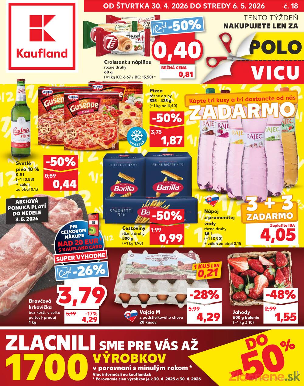 Leták Kaufland - Kaufland 30.4. - 6.5. - Kaufland Stará Ľubovňa - strana 1