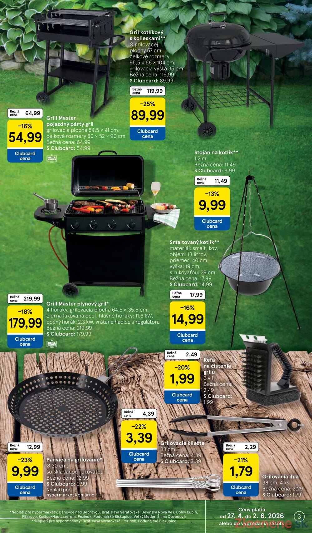 Leták Tesco - Tesco SPECIÁL velké hypermarkety 27.4. - 24.5. - strana 3