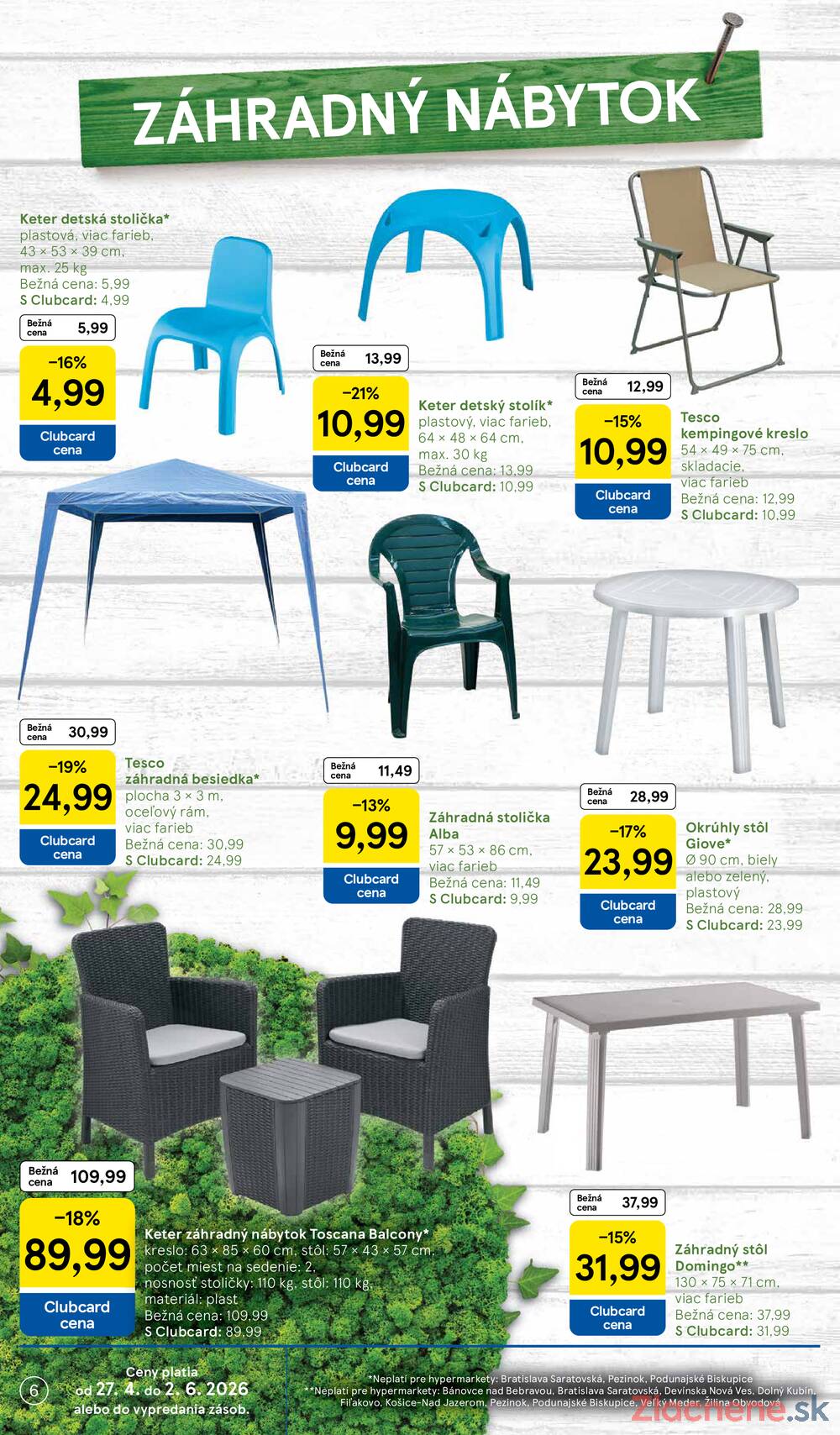 Leták Tesco - Tesco SPECIÁL velké hypermarkety 27.4. - 24.5. - strana 6