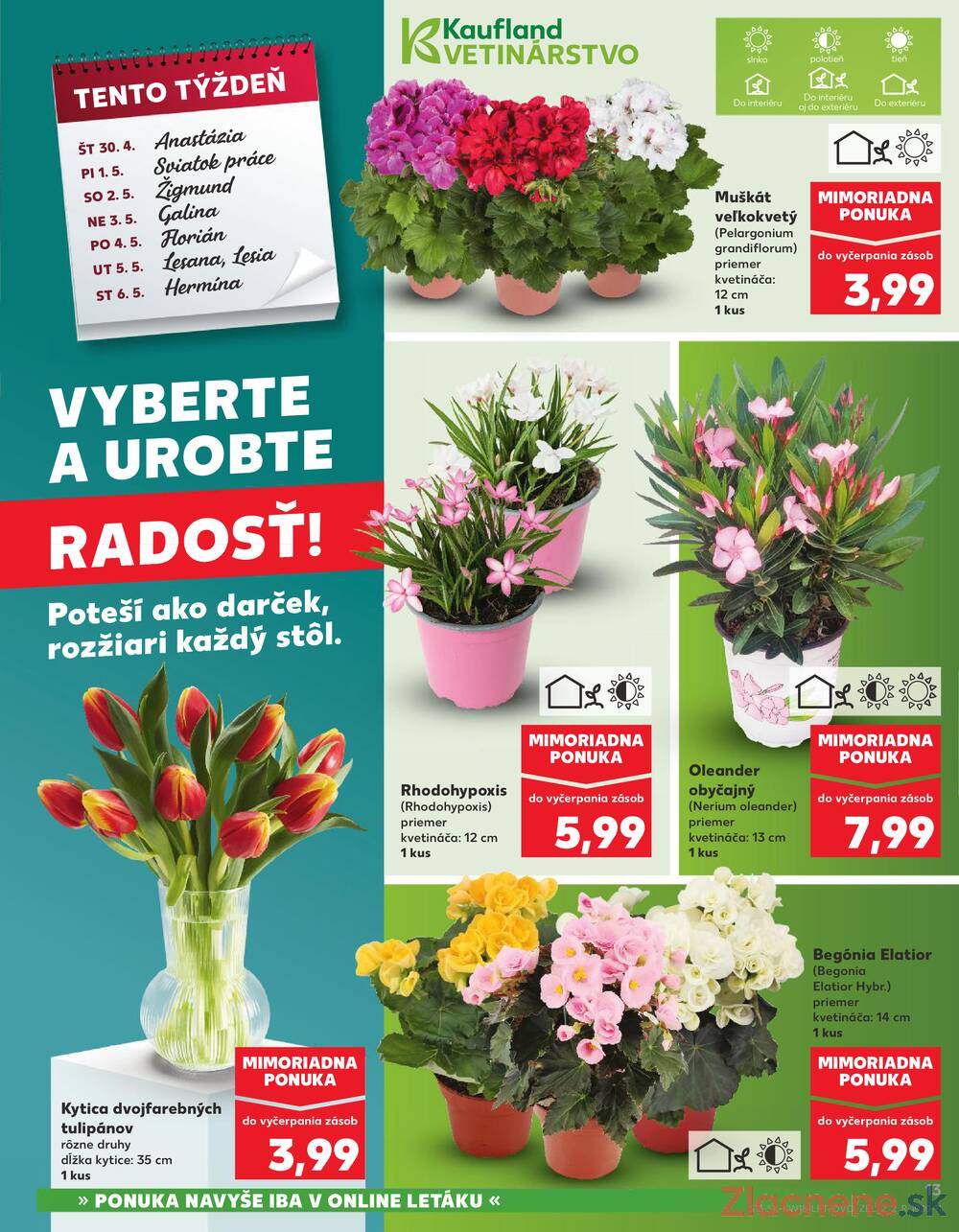 Kaufland 30.4. - 6.5. - Bratislava-Patrónka