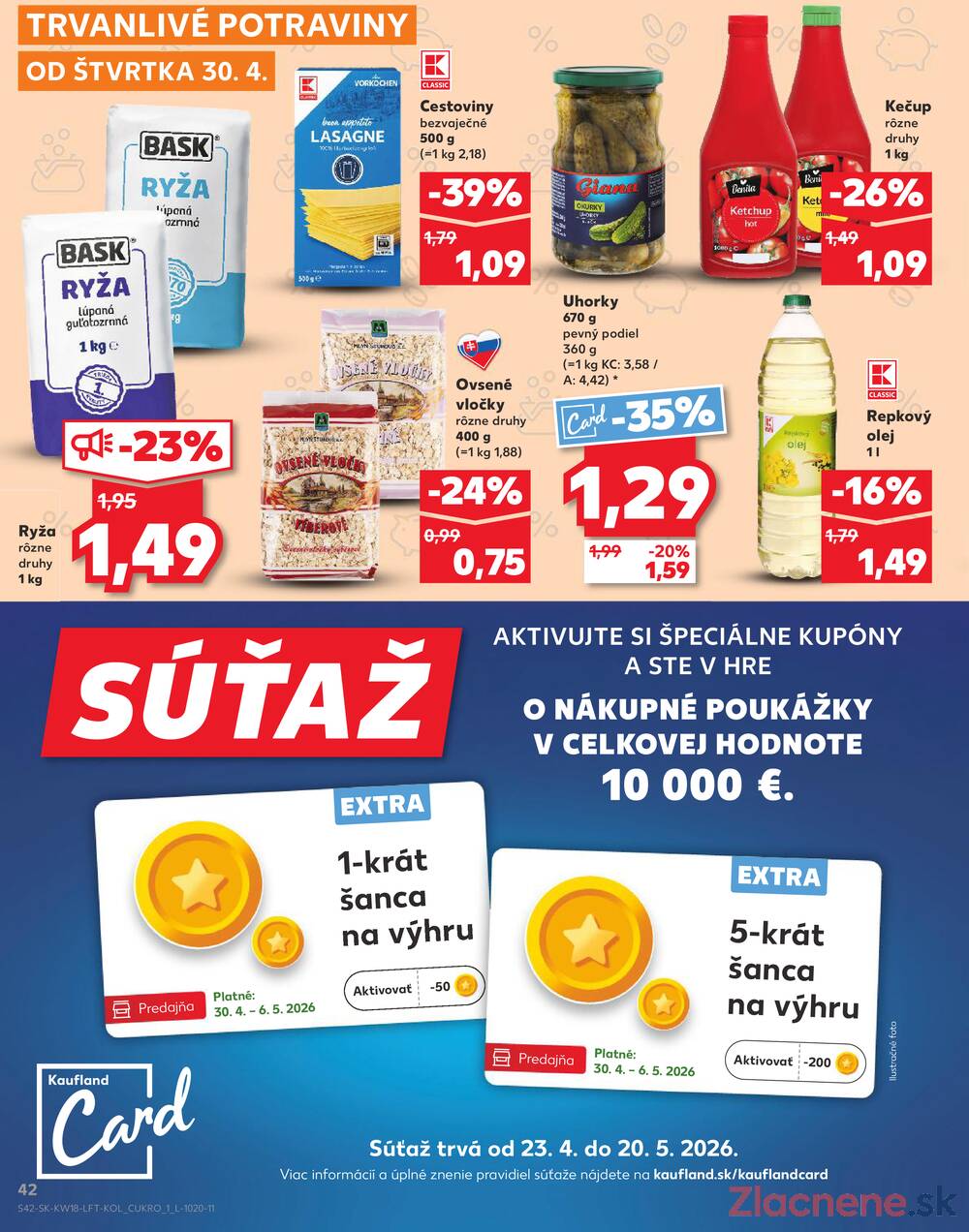 Kaufland 30.4. - 6.5. - Bratislava-Patrónka
