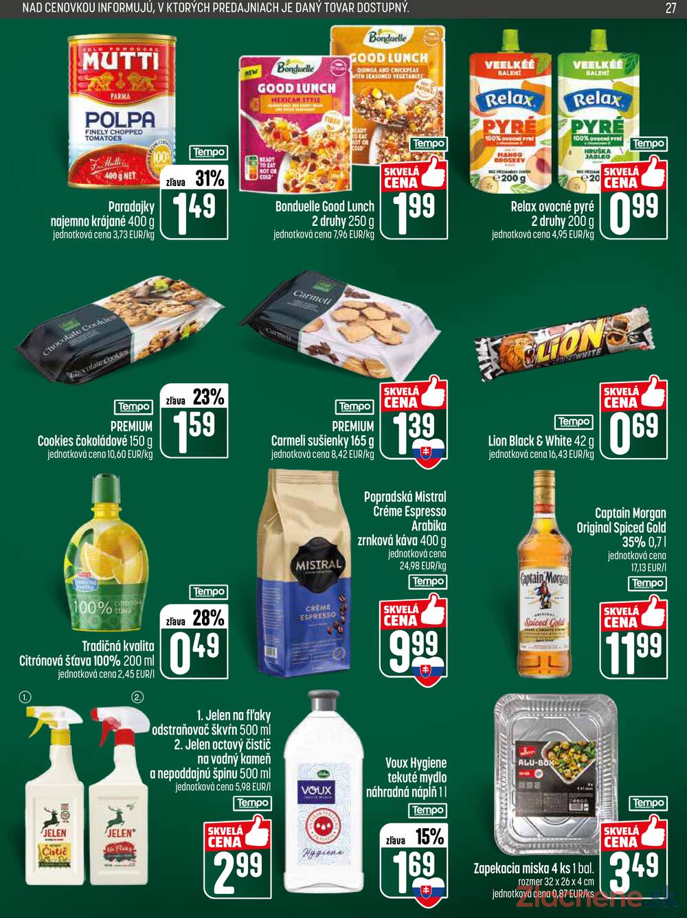 Leták COOP Jednota Slovensko - COOP do 6.5. - strana 27