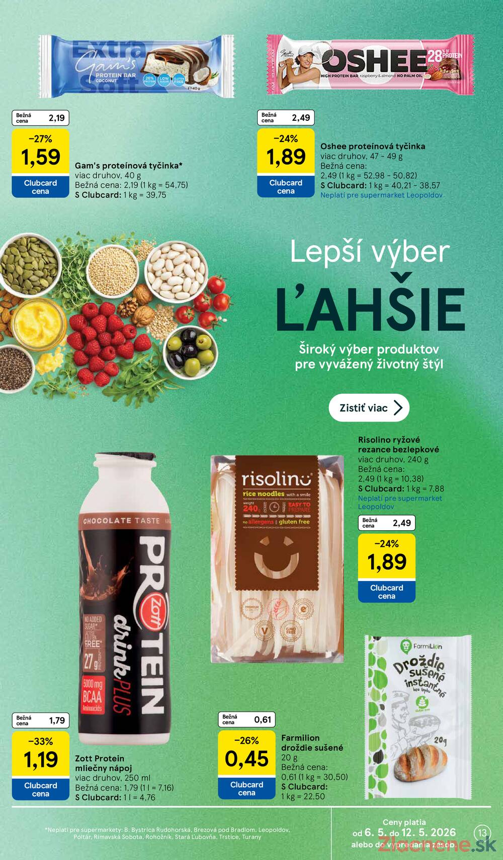Tesco supermarkety od 6.5. do 12.5.2026