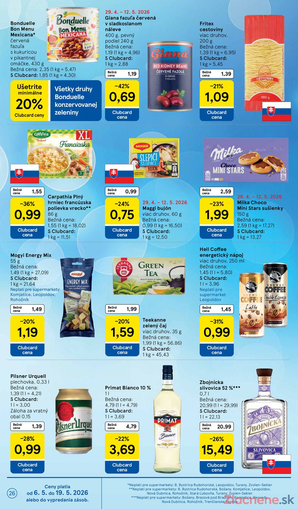 Leták Tesco - Tesco supermarkety od 6.5. do 12.5.2026 - strana 26
