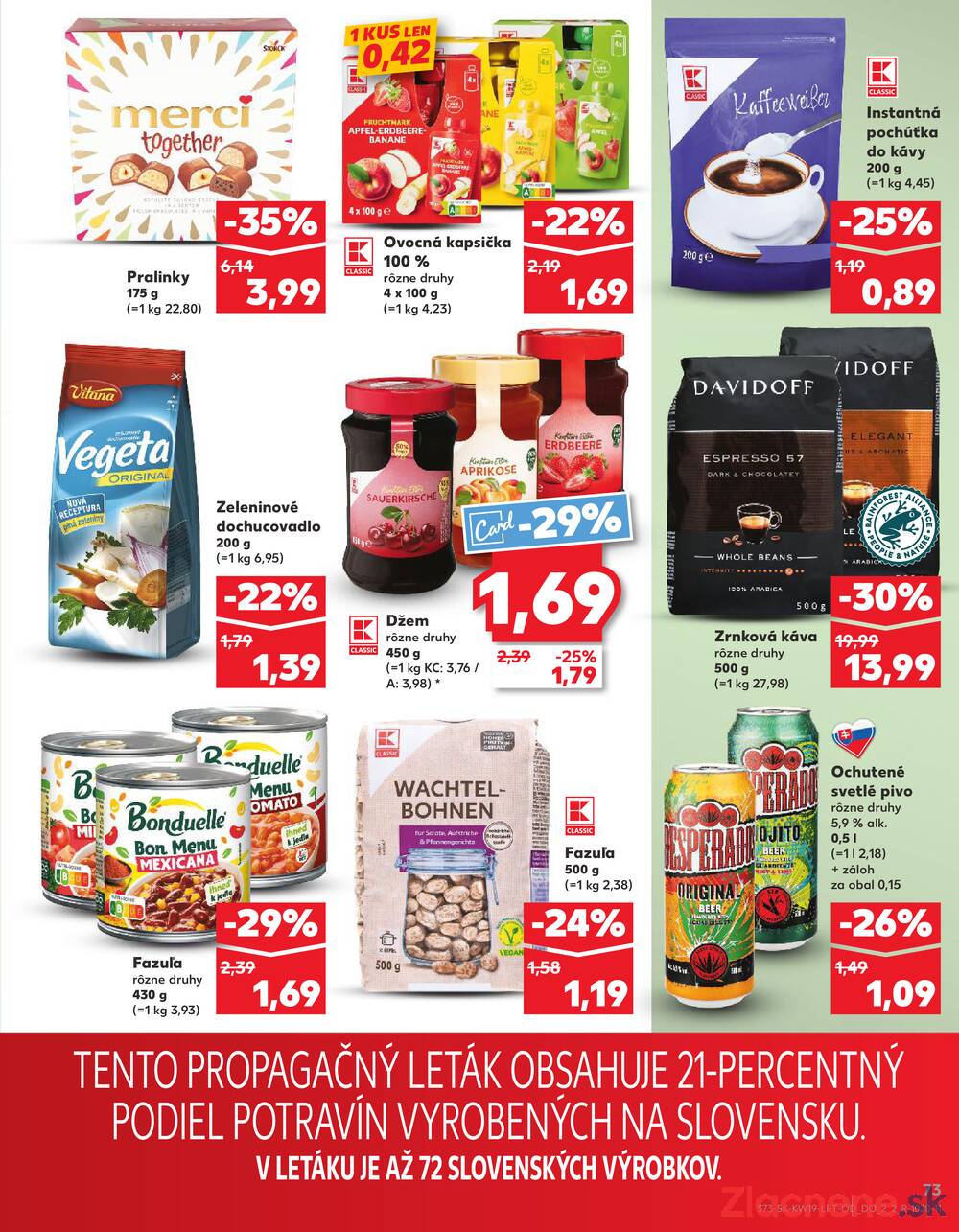 Leták Kaufland - Kaufland 7.5. - 13.5. - Kaufland Spišská Nová Ves - strana 73 Leták Kaufland - Kaufland 7.5. - 13.5. - Kaufland Spišská Nová Ves - strana 73