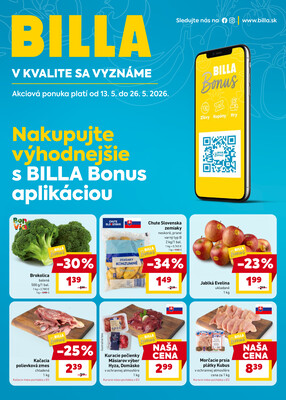 BILLA od 13.5. do 19.5.2026