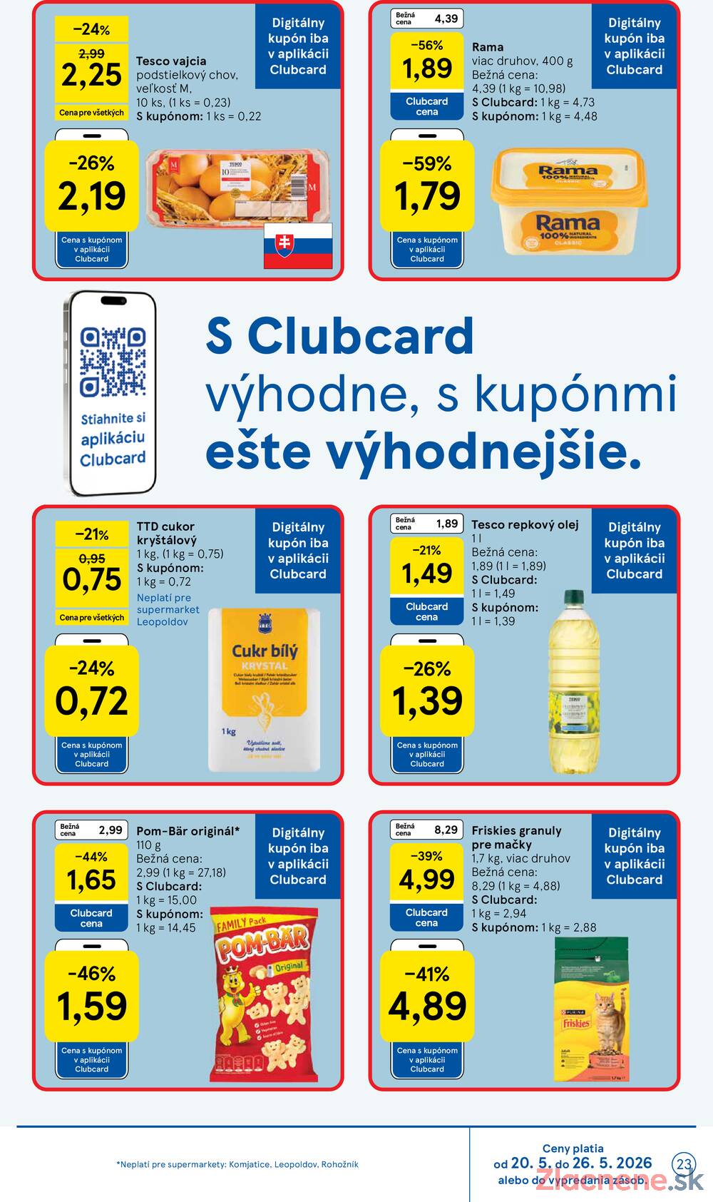Tesco supermarkety od 20.5. do 26.5.2026