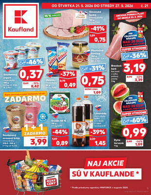 Leták Kaufland 21.5. - 27.5. - Kaufland Košice-Pri hati