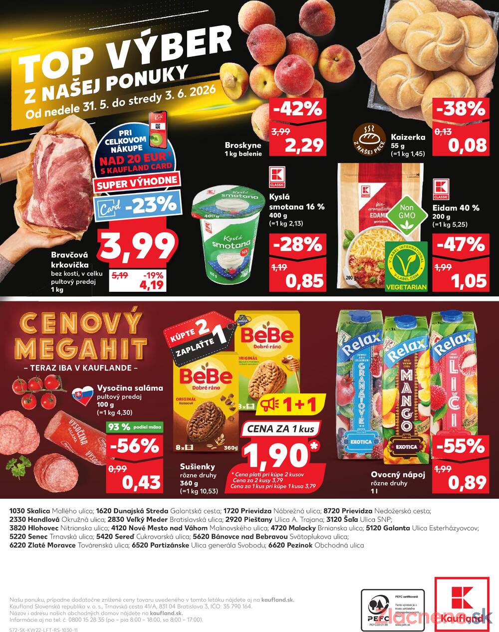 Kaufland 28.5. - 3.6. - Kaufland Dunajská Streda