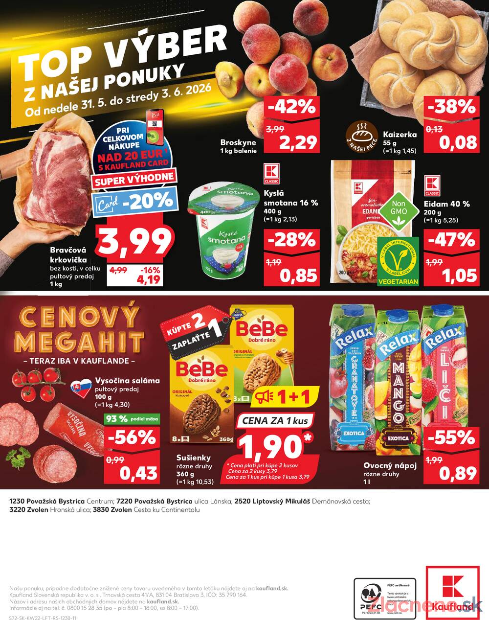Leták Kaufland - Kaufland 28.5. - 3.6. - Kaufland Považská Bystrica - Lánska - strana 72