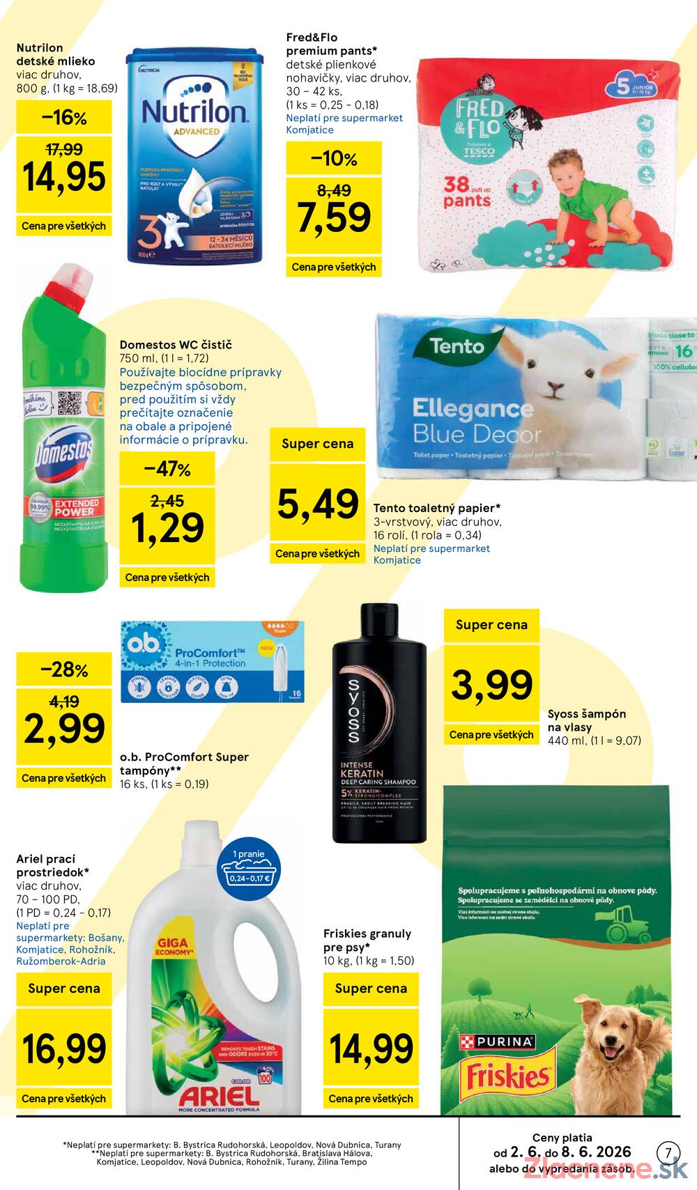 Tesco supermarkety od 3.6. do 9.6.2026