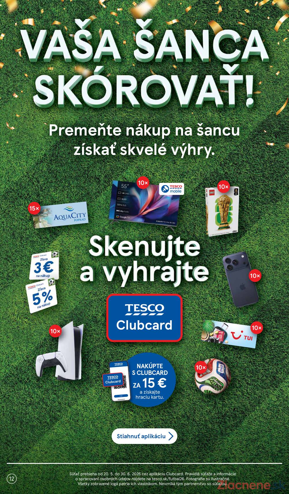 Tesco supermarkety od 3.6. do 9.6.2026