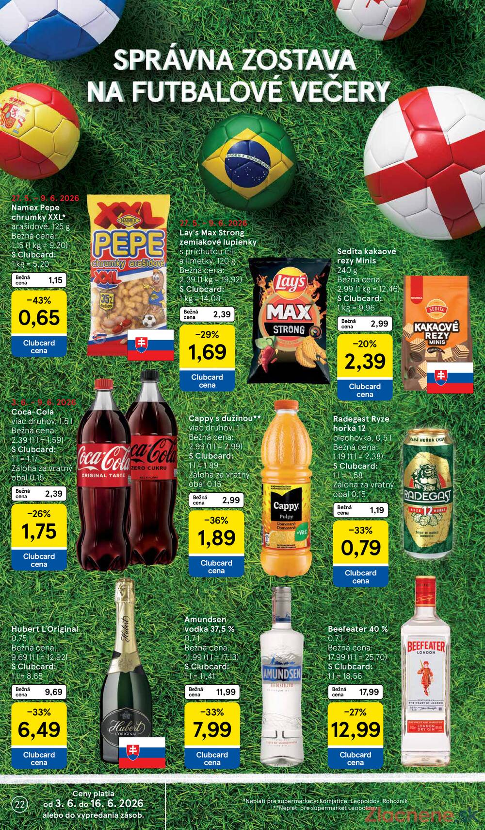 Tesco supermarkety od 3.6. do 9.6.2026