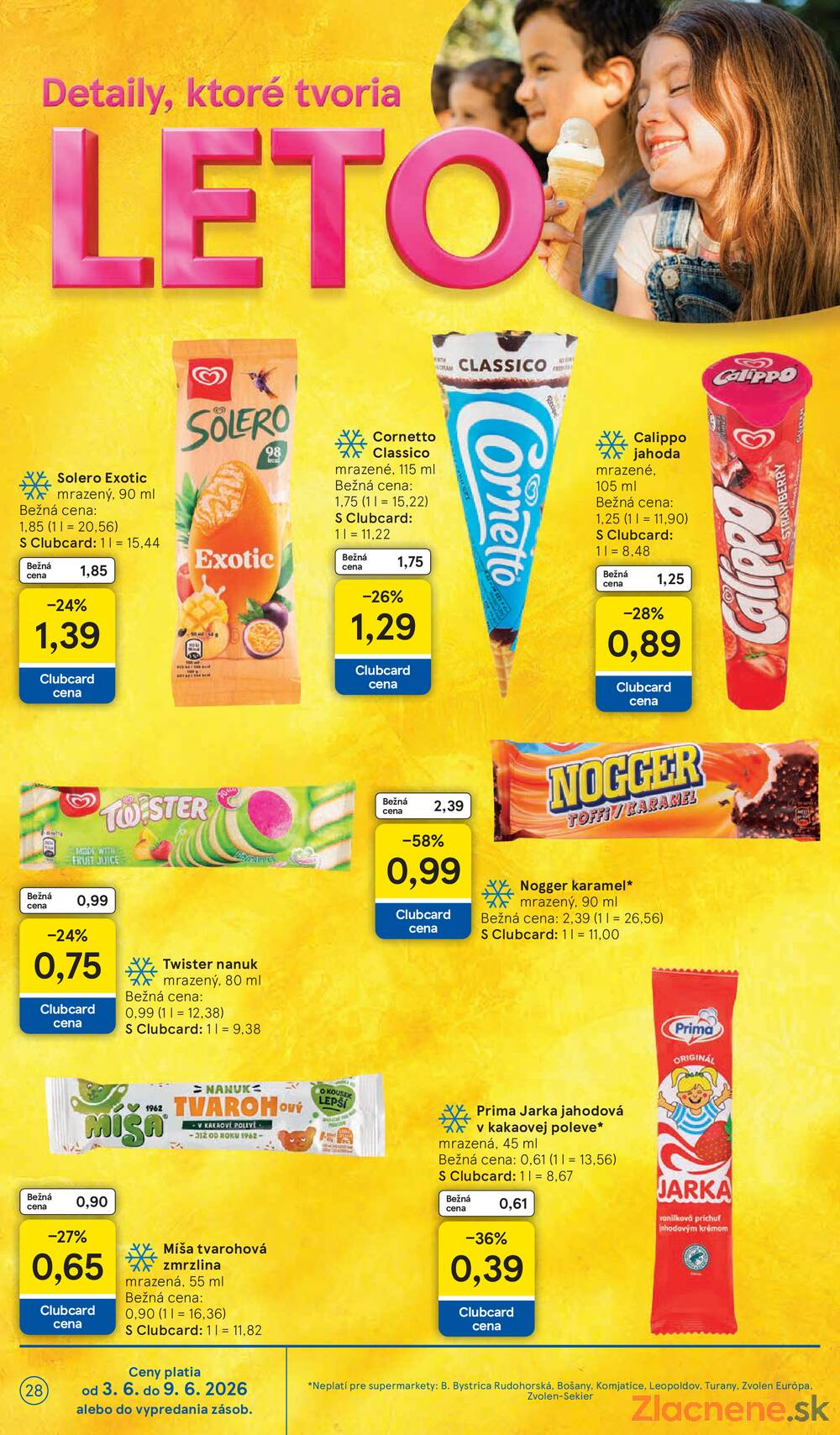 Leták Tesco - Tesco supermarkety od 3.6. do 9.6.2026 - strana 28